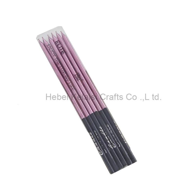 colored metallic pencil birthday party candles