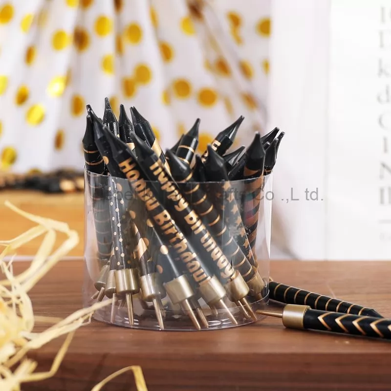 colorful polka dot short candles fashion metal print birthday cake thread candles