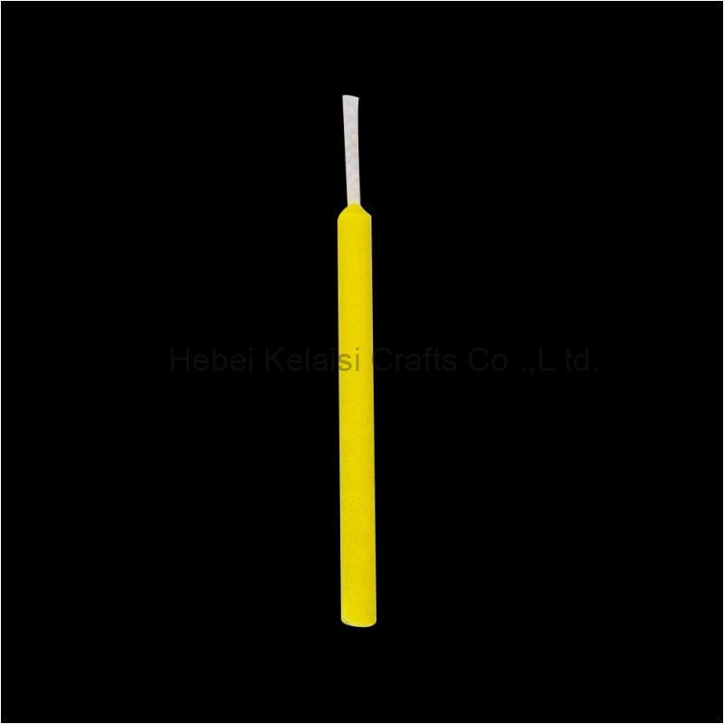 Yellow Threaded Birthday Candle