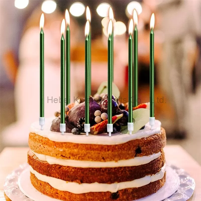 Colorful Dinner Wedding Thin Spiral birthday Candles