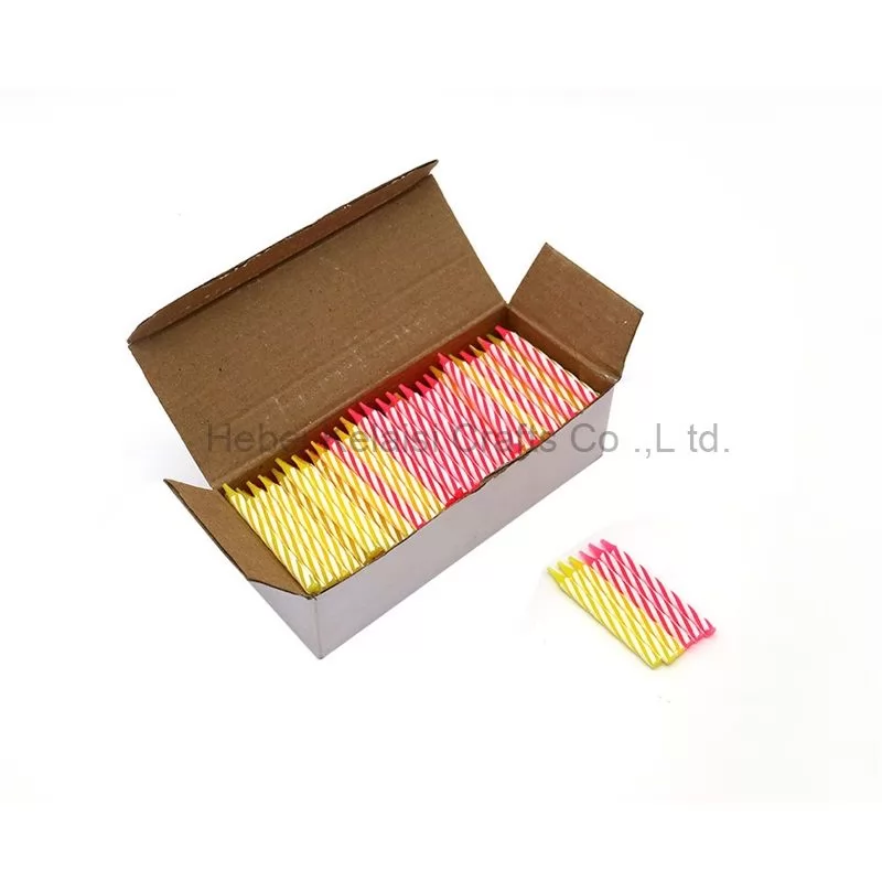 60 PCS birthday party colorful Birthday Spiral Cake Candle