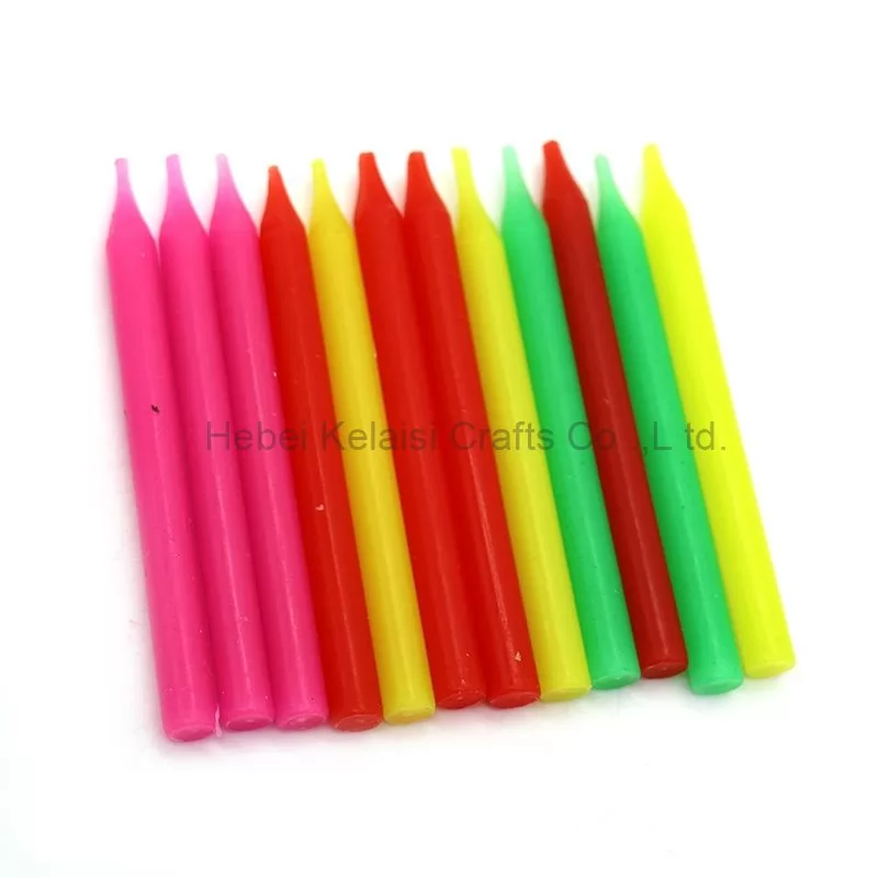 Colorful Light Rod Small Threaded Pencil Birthday Candle