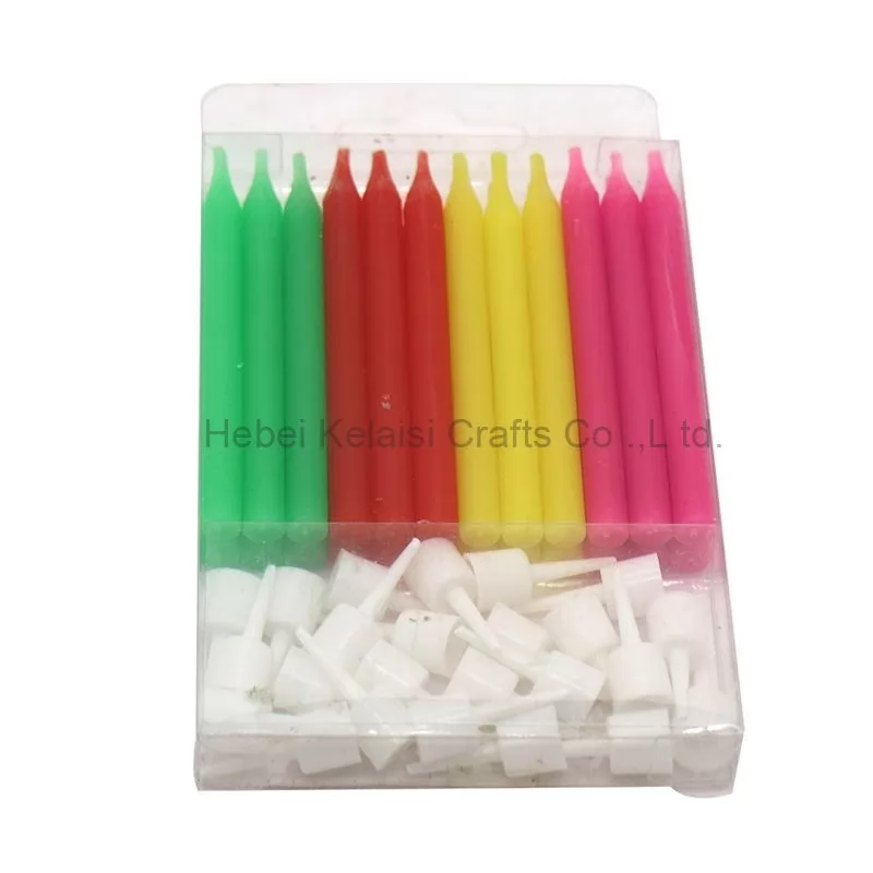 Colorful Light Rod Small Threaded Pencil Birthday Candle