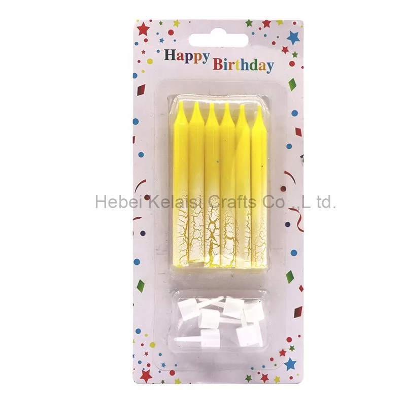 ice crack effect thread candle cake decoration birthday thread candle