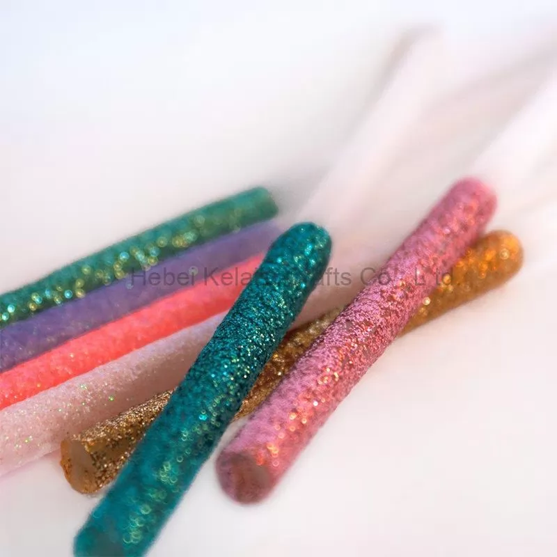 Multicolor Kids Glitter Birthday Pencil Long Thin Birthday Candles