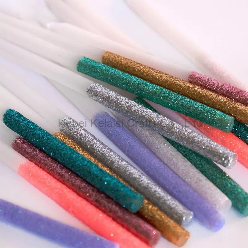 Multicolor Kids Glitter Birthday Pencil Long Thin Birthday Candles