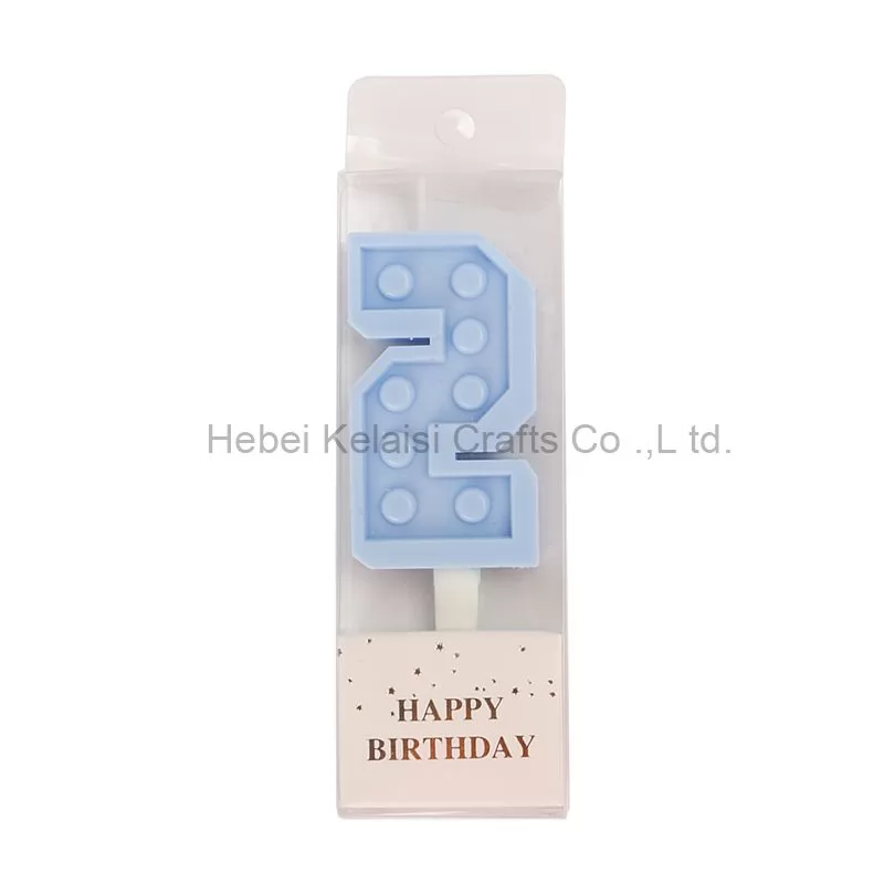 Lego Shape Cake Number Candles For Birthday Decoration Birthday Digital Candles