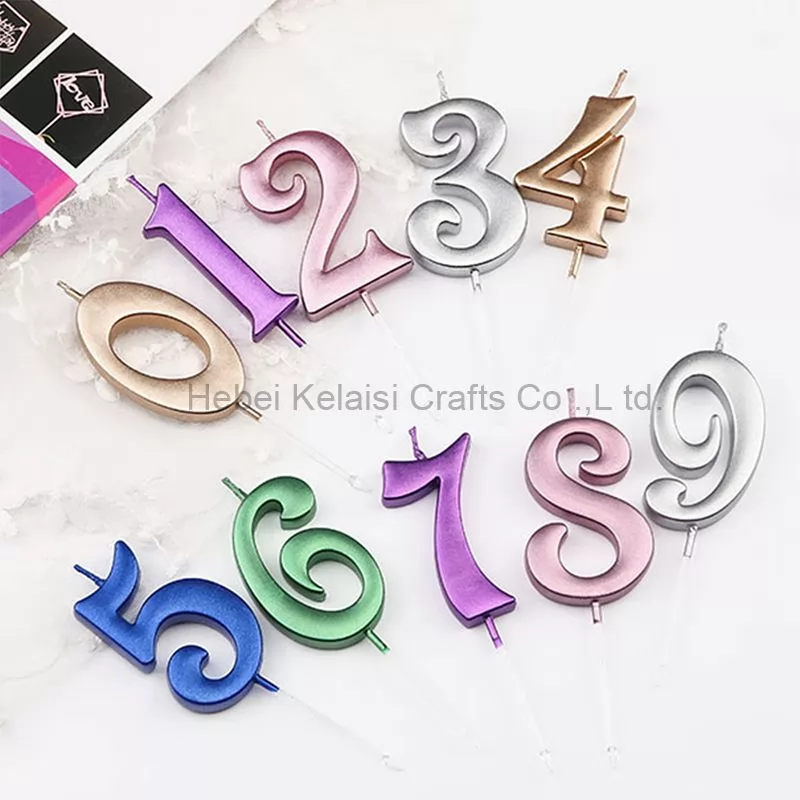 Sparkling Decor Numbers 0 to 9 number cake birthday wedding Anniversary candle