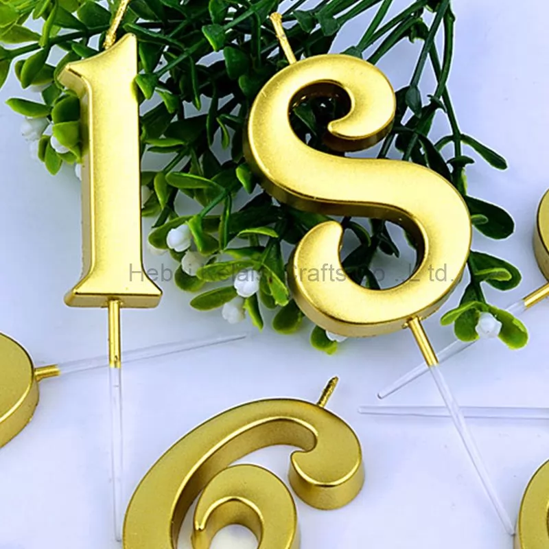 Sparkling Decor Numbers 0 to 9 number cake birthday wedding Anniversary candle
