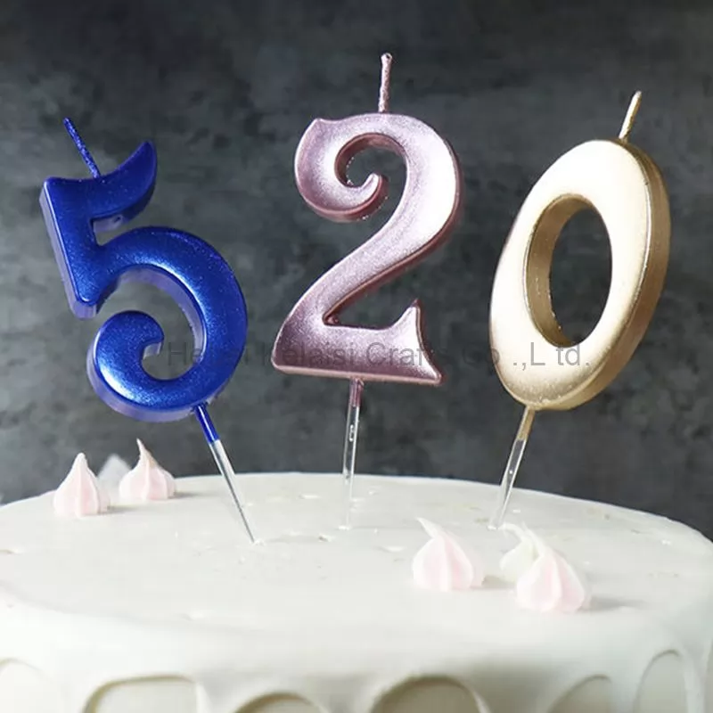 Sparkling Decor Numbers 0 to 9 number cake birthday wedding Anniversary candle