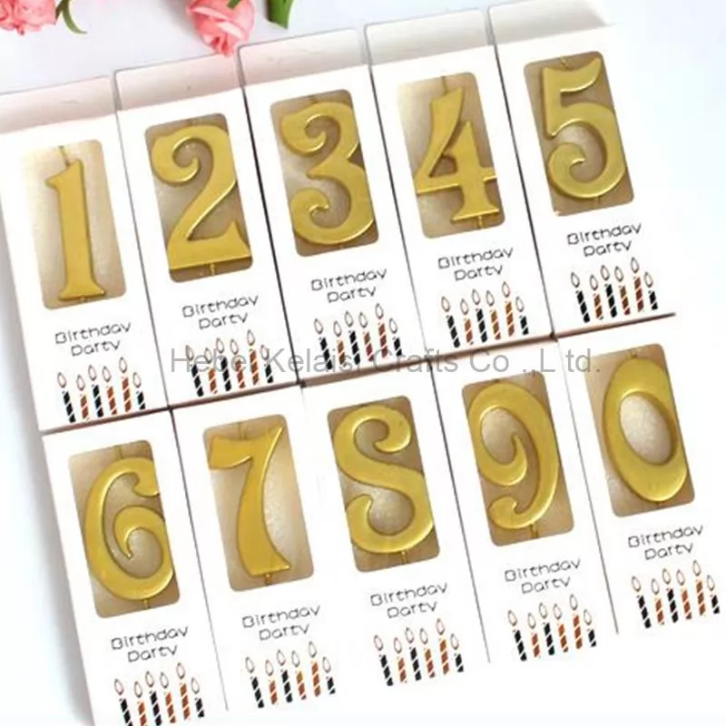 Sparkling Decor Numbers 0 to 9 number cake birthday wedding Anniversary candle