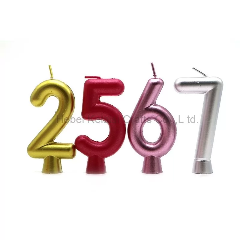Colorful individually wrapped digital birthday candles for parties