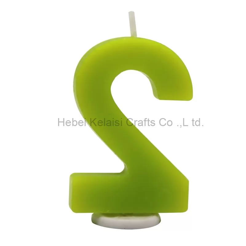 Colorful macaron numbers Creative Cartoon number Candles