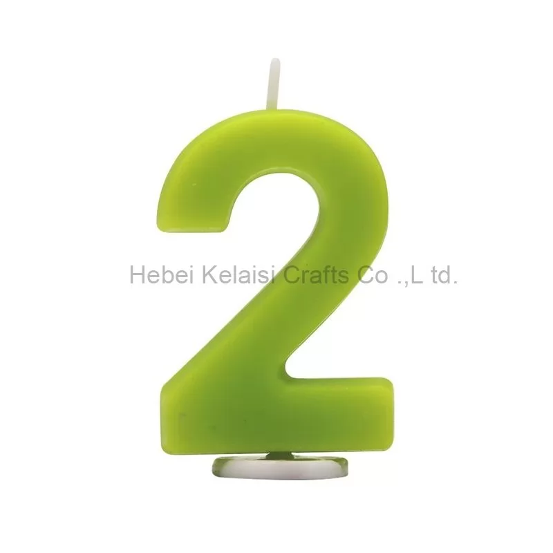 Colorful macaron numbers Creative Cartoon number Candles