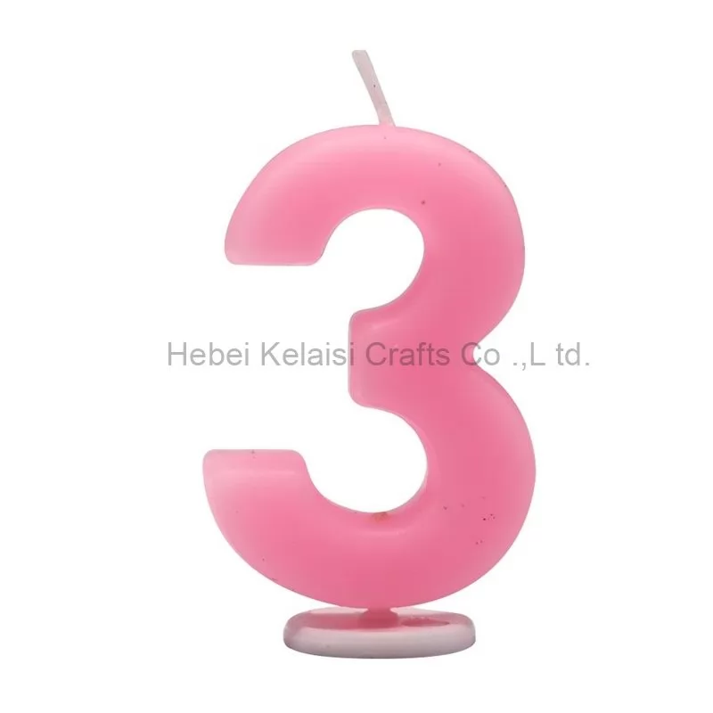 Colorful macaron numbers Creative Cartoon number Candles