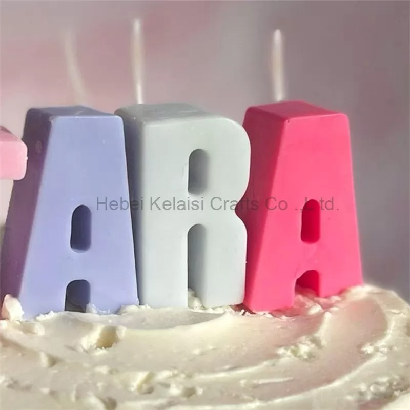 Personalized letter  Birthday  Cake  Candles