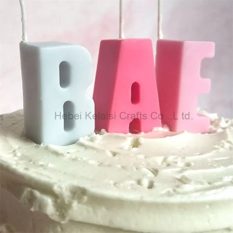 Personalized letter  Birthday  Cake  Candles