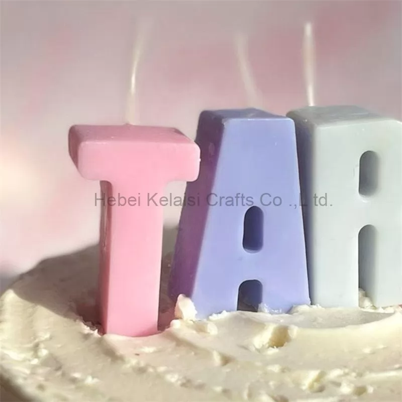 Personalized letter  Birthday  Cake  Candles