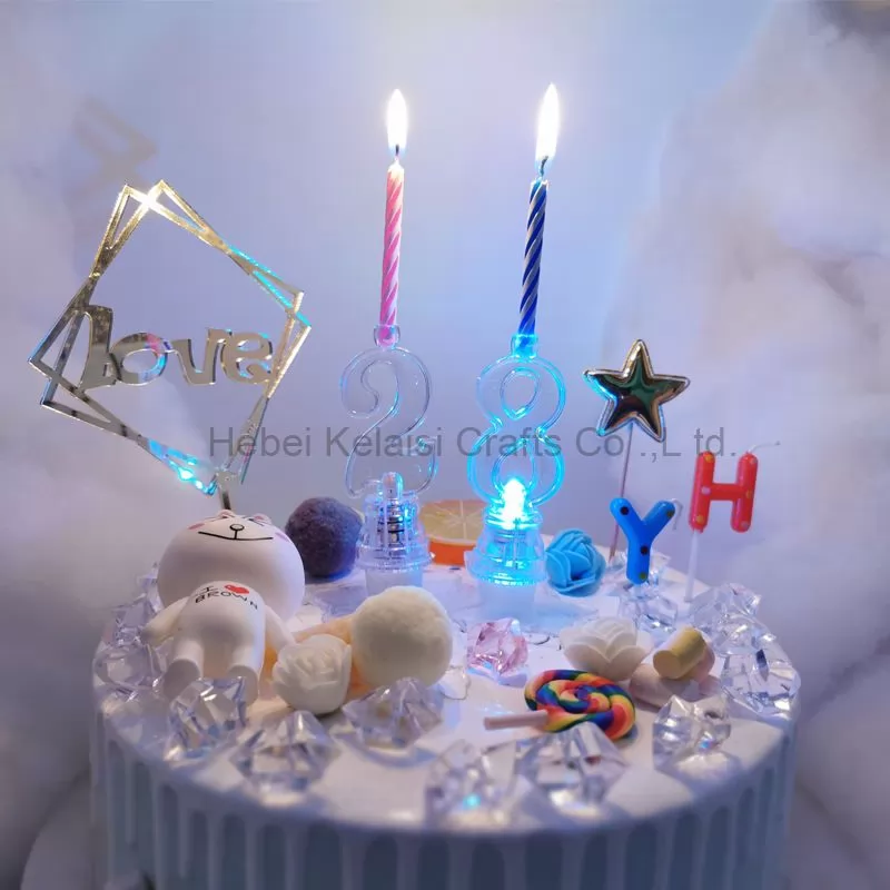 LED musical number happy birthday cake topper for party