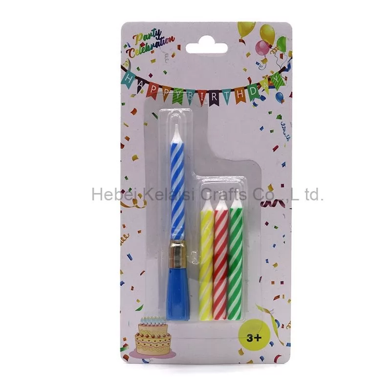 Long screw thread electronic party decoration music birthday candles