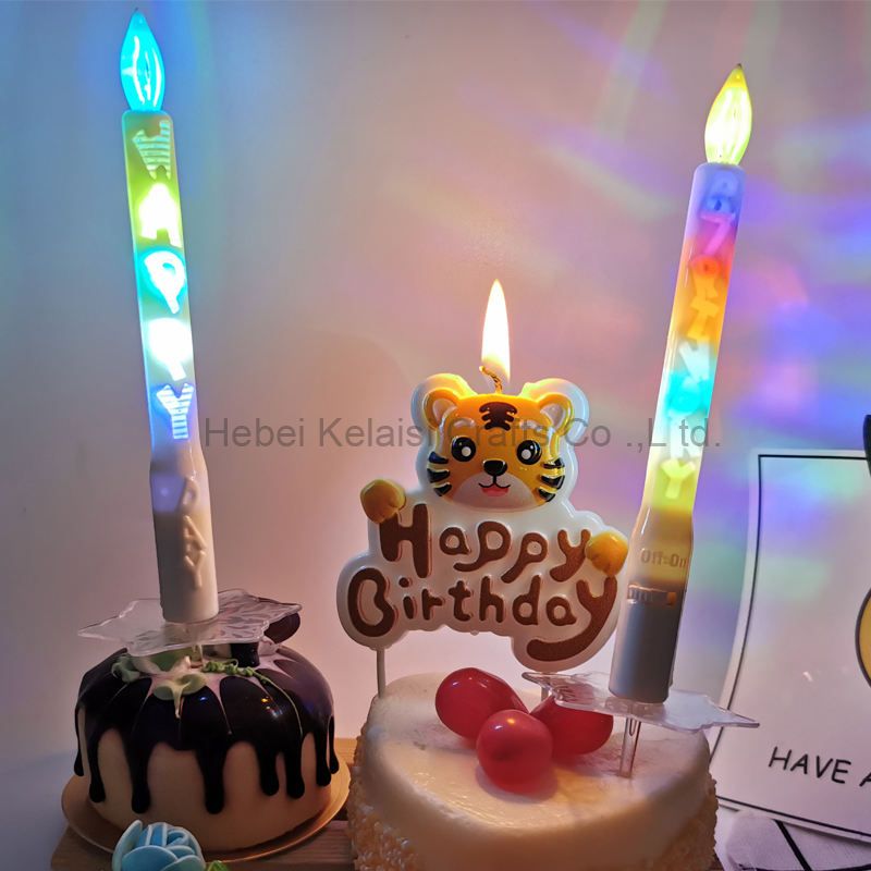Happy Birthday children's party glow stick candle