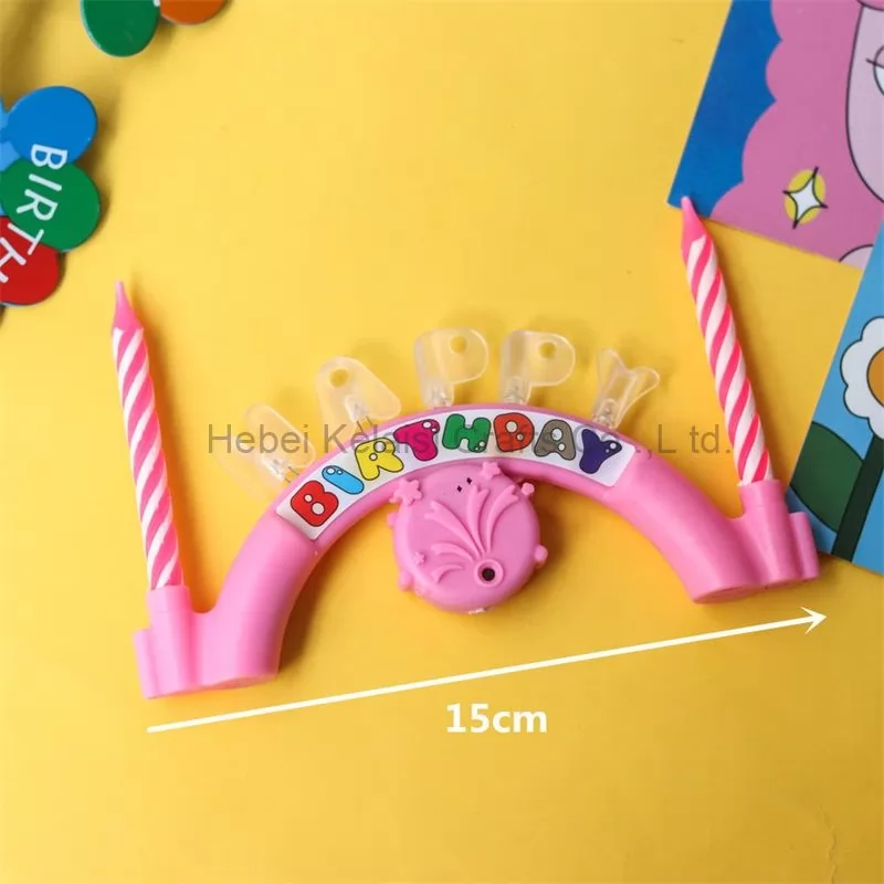 Baked Cake Decoration Music Lantern Singing Electronic Arch Candle