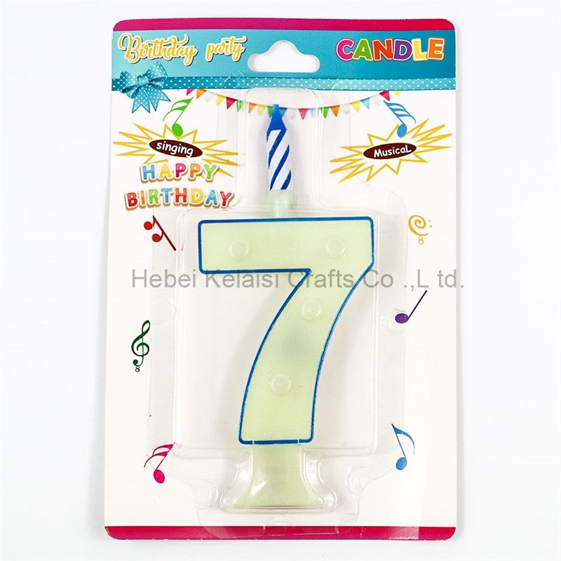 flashing number musical birthday party candles