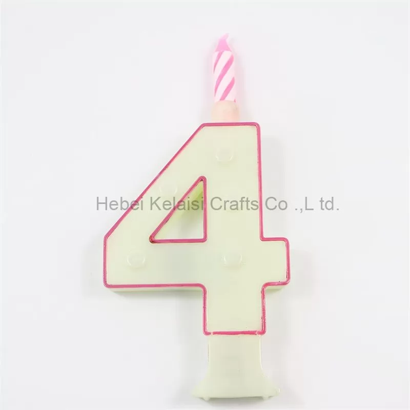 flashing number musical birthday party candles