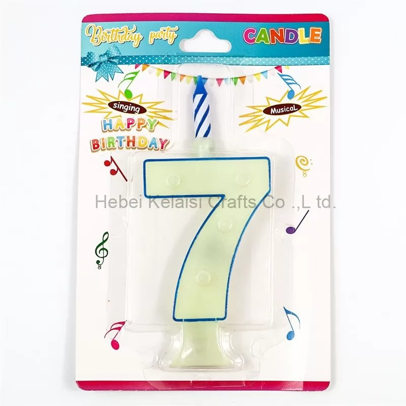 flashing number musical birthday party candles