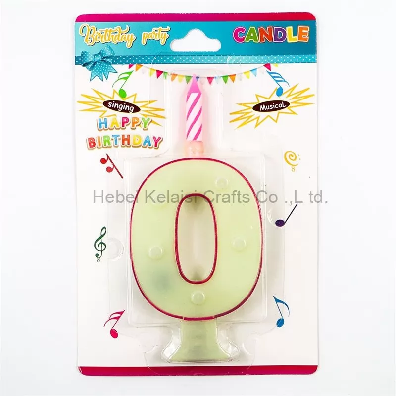 flashing number musical birthday party candles