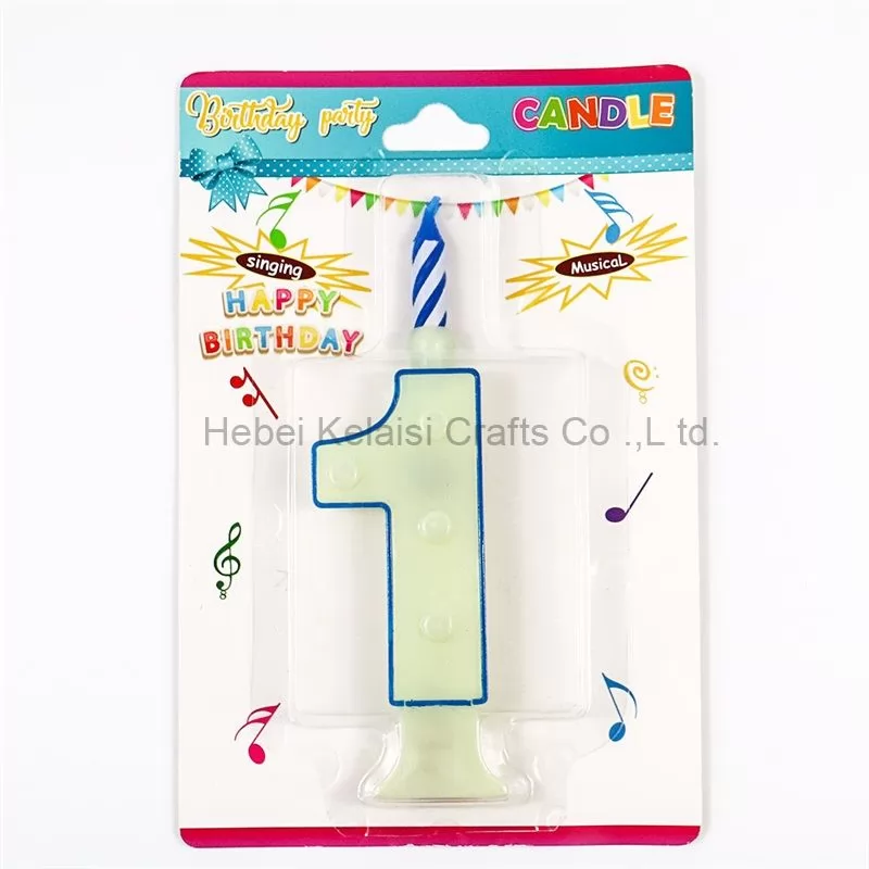 flashing number musical birthday party candles