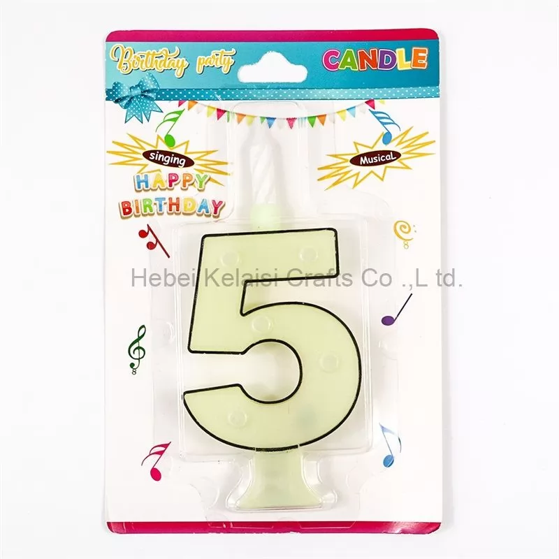 flashing number musical birthday party candles