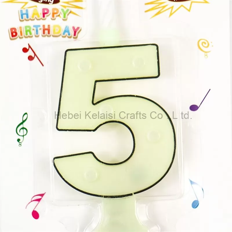 flashing number musical birthday party candles