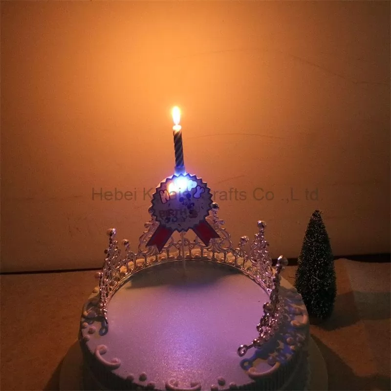 Cake top tower card cartoon birthday party cake candles