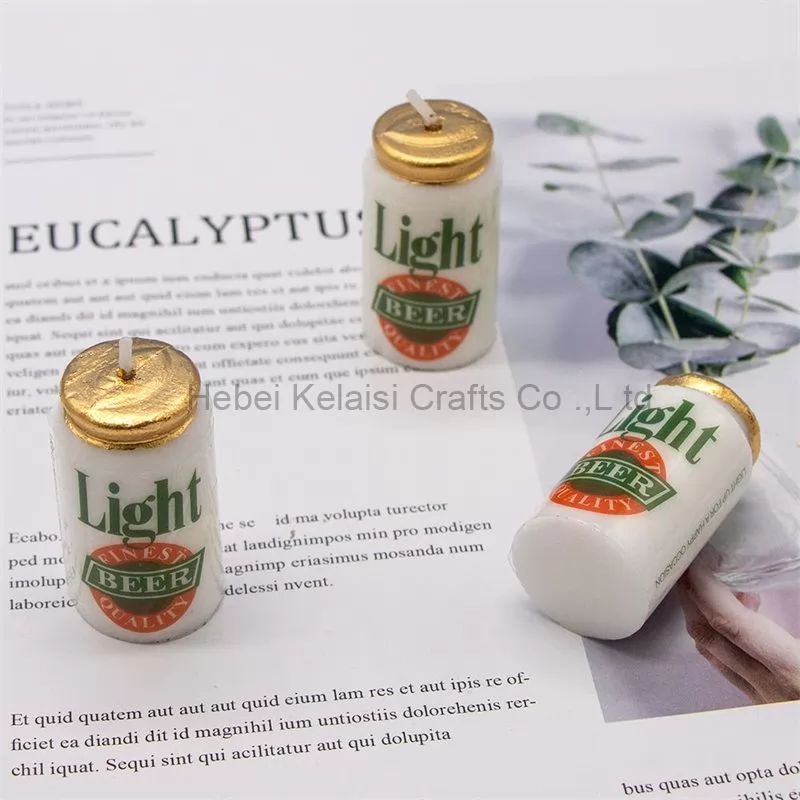 Creative small wine bottle shape birthday candle