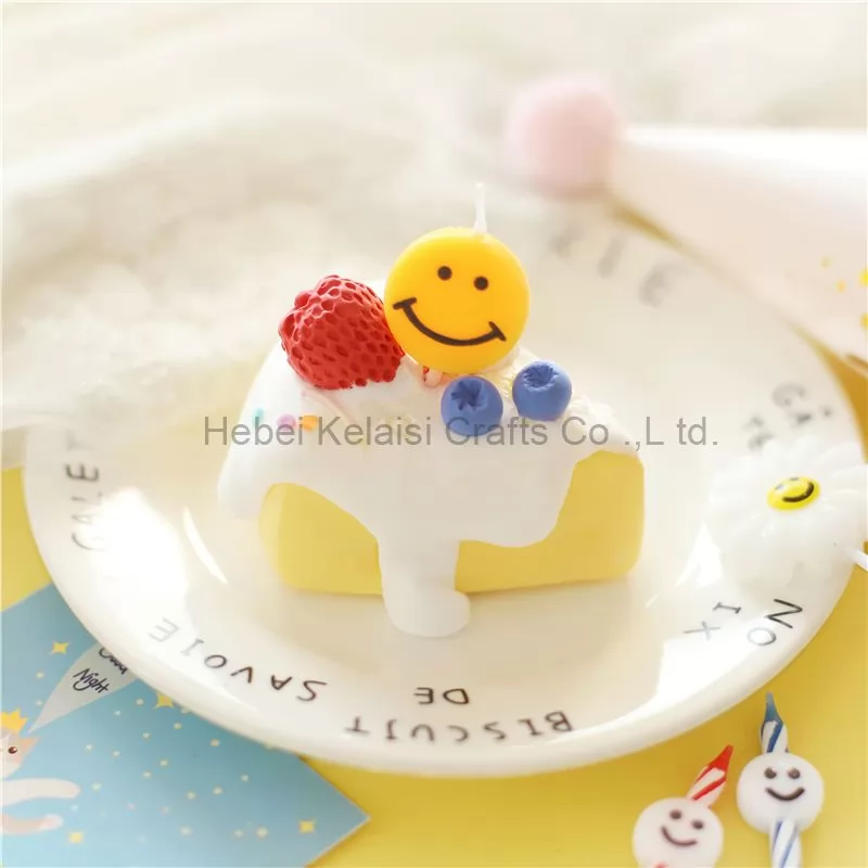 Kids Birthday Cake Party Decorations Candle Party Favors Smile Candle