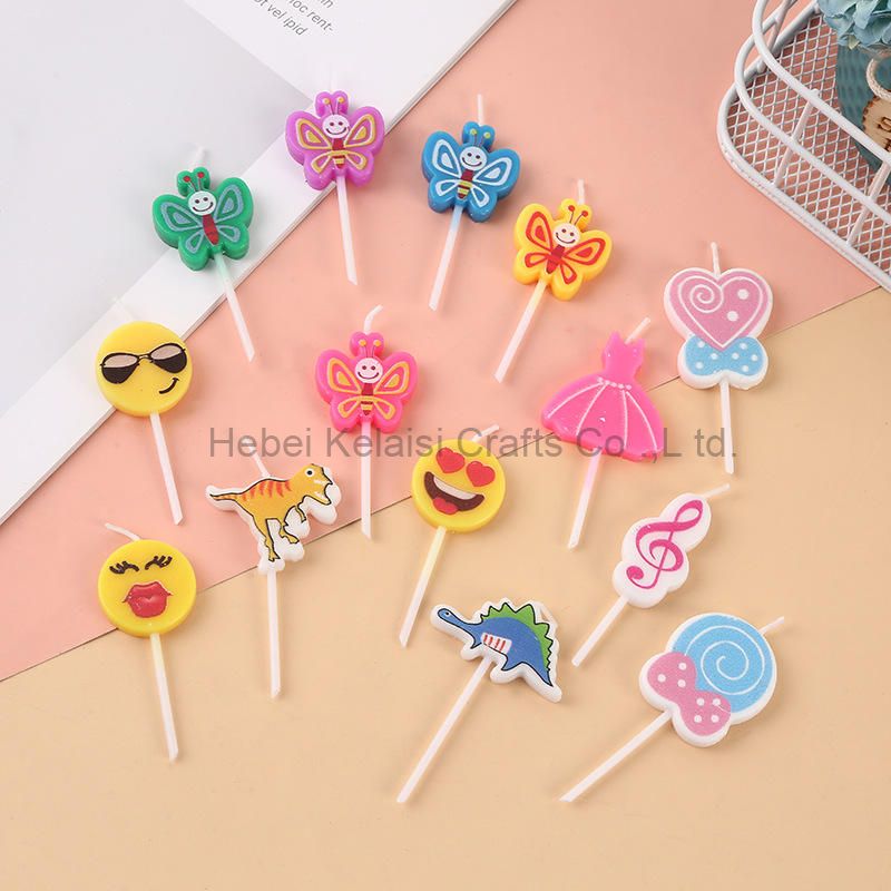 Creative Art Funny Emo Animal Shape Birthday Candles