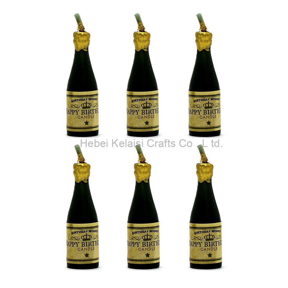 Creative Wine Bottle Cartoon Birthday Decoration Candles