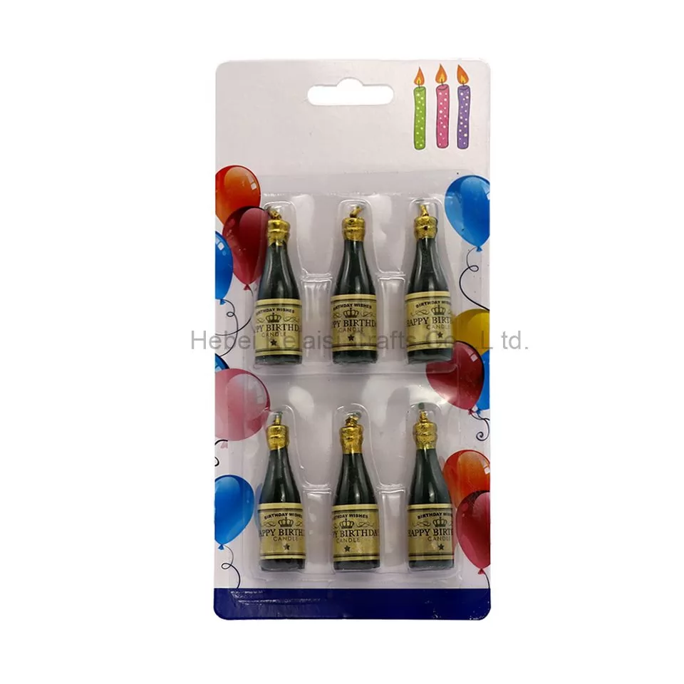 Creative Wine Bottle Cartoon Birthday Decoration Candles