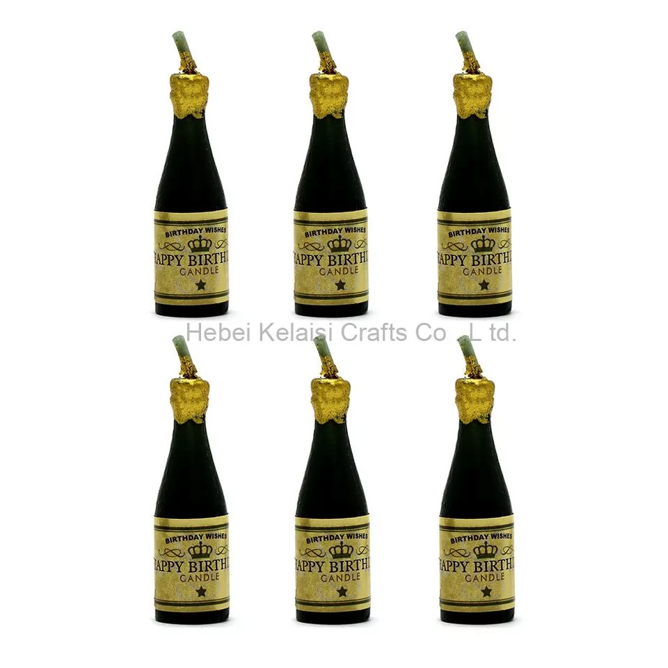 Creative Wine Bottle Cartoon Birthday Decoration Candles