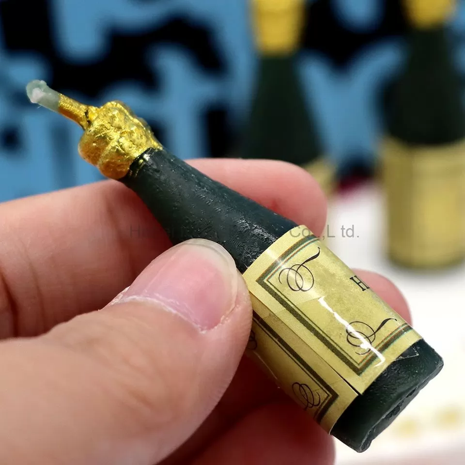 Creative Wine Bottle Cartoon Birthday Decoration Candles