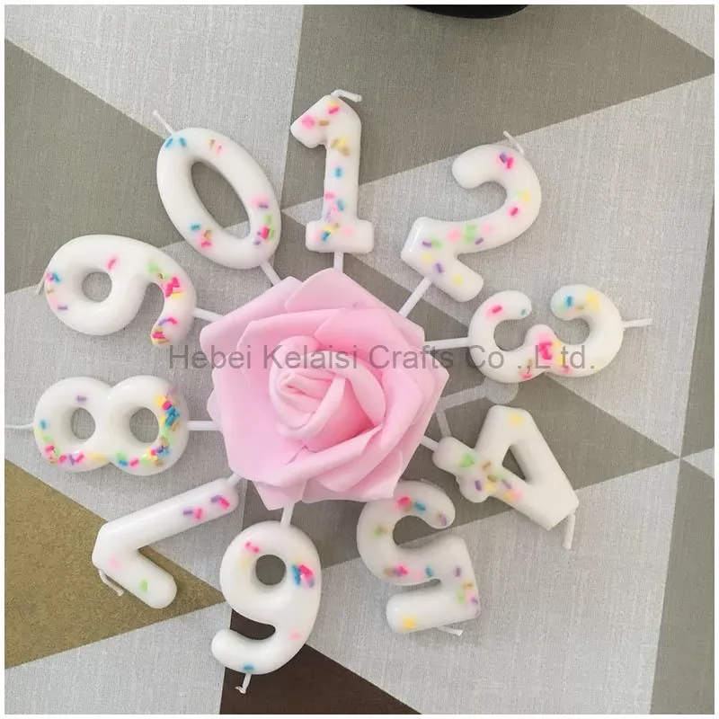 Sugar Needle Number Birthday Candles