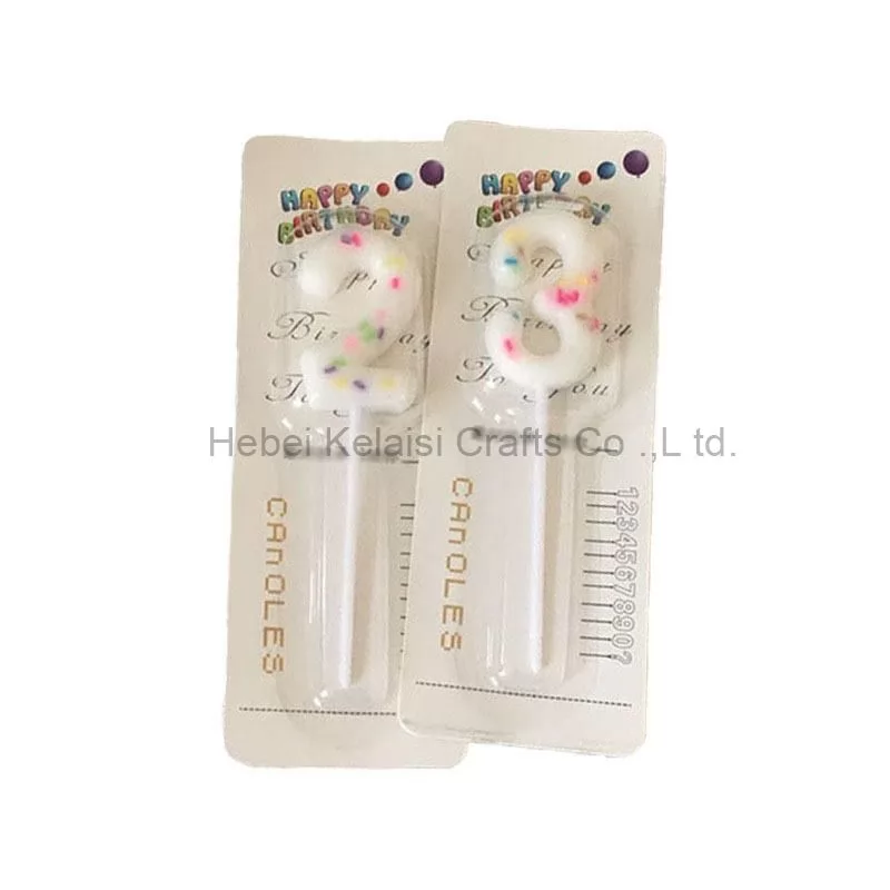 Sugar Needle Number Birthday Candles