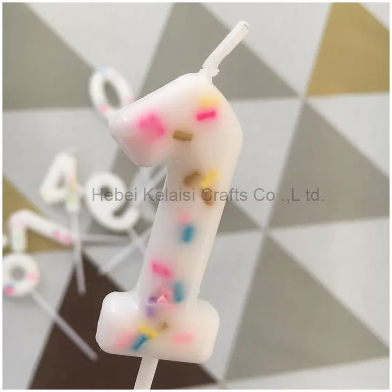 Sugar Needle Number Birthday Candles