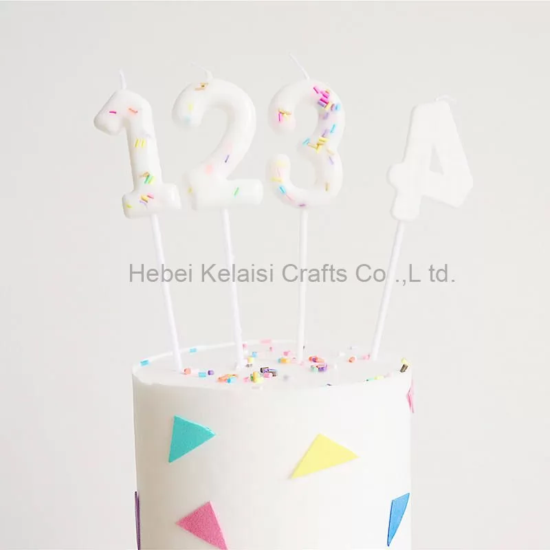 Sugar Needle Number Birthday Candles