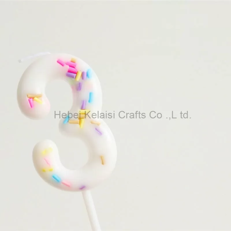 Sugar Needle Number Birthday Candles