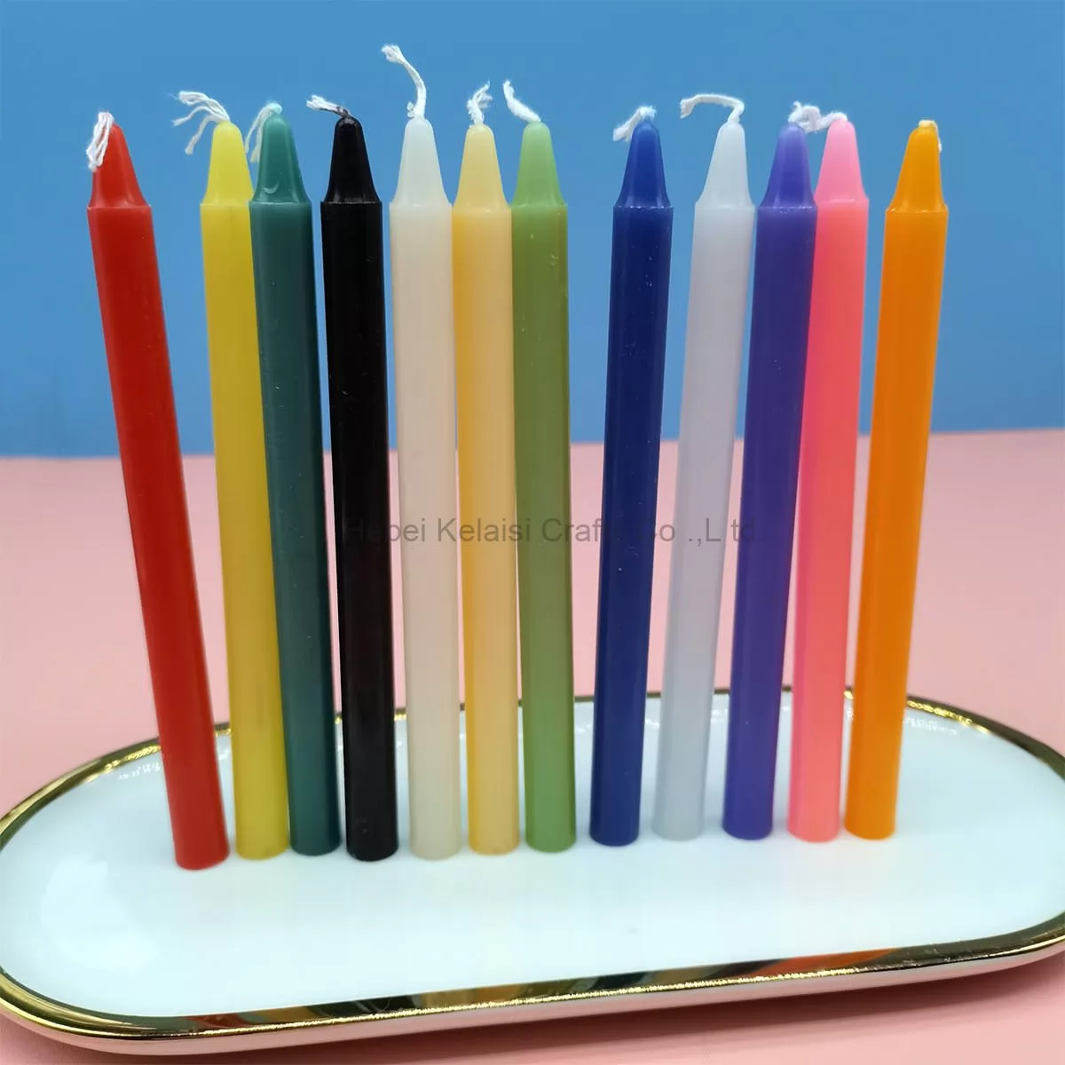 Handmade Large Color Pillar Happy Party Cake Spiral Birthday Candles