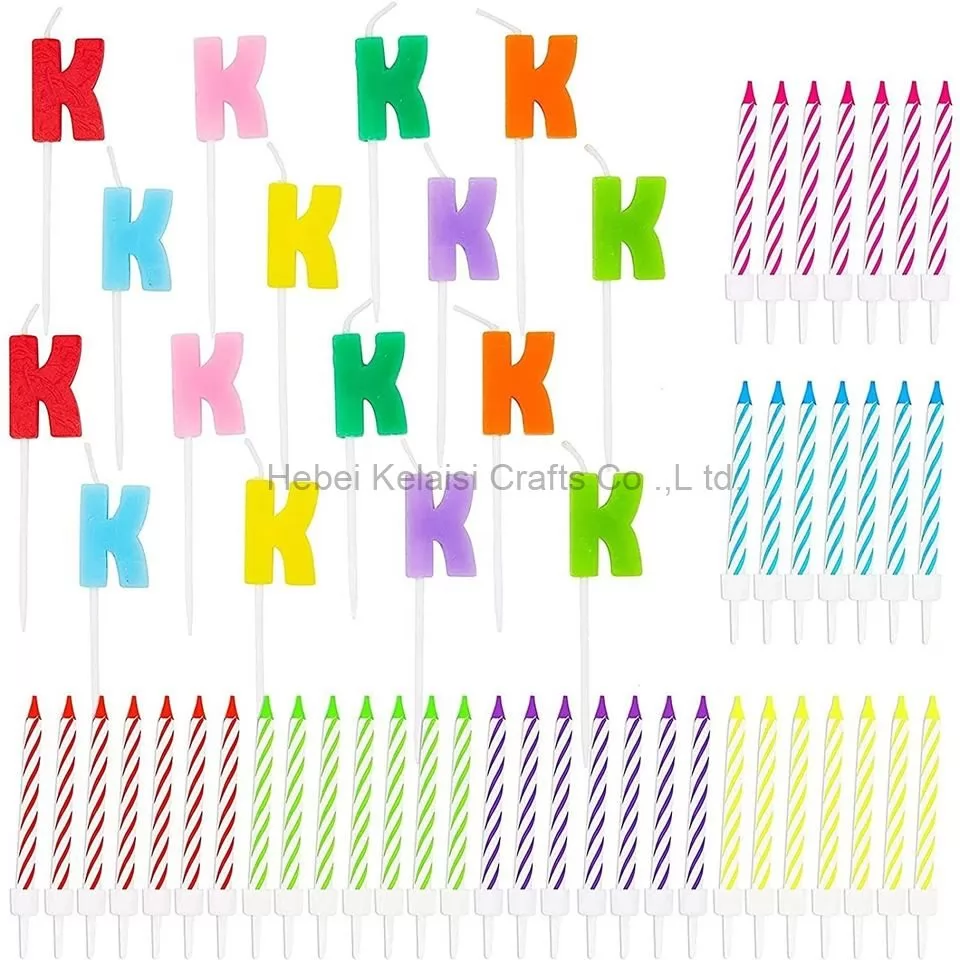 Colorful Alphabet Birthday Candles