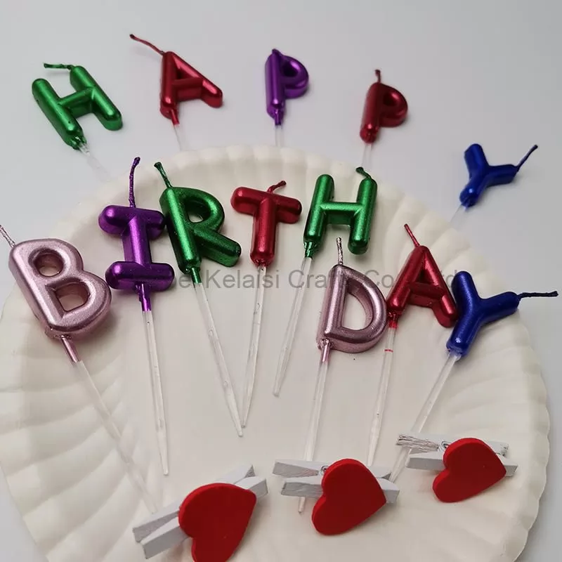 Birthday Decoration Rainbow Birthday Happy Birthday Letter Candles