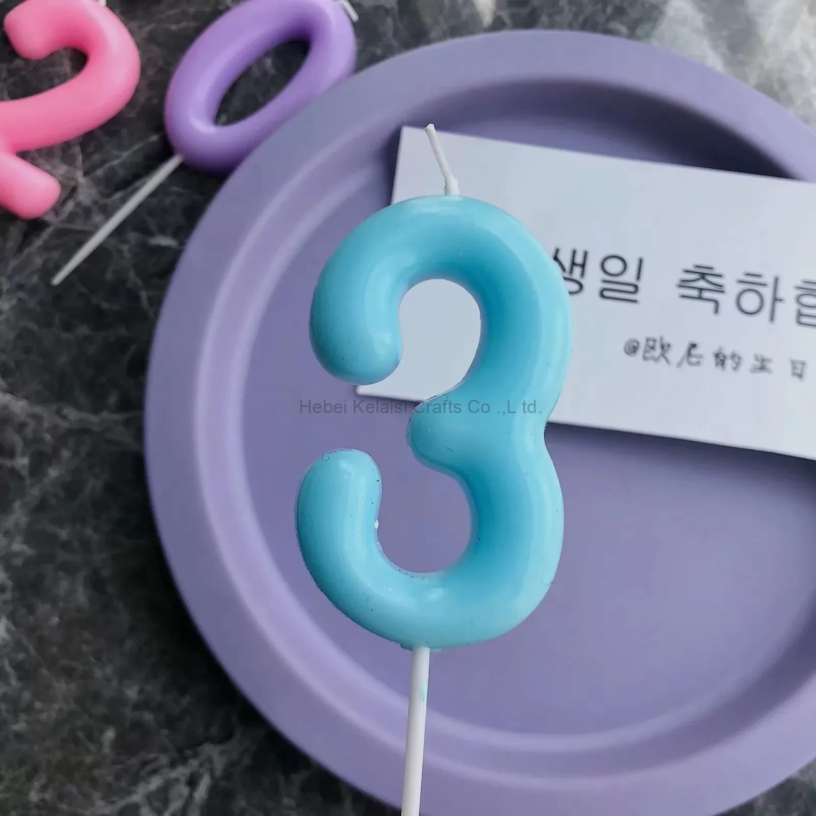 New Korean digital birthday candle